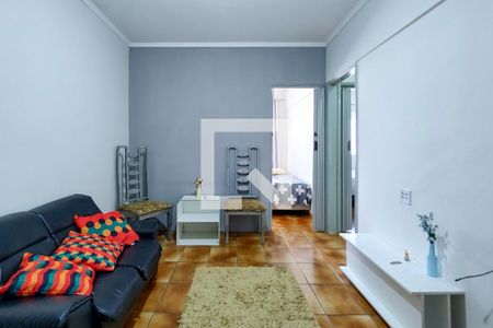 Sala de apartamento para alugar com 1 quarto, 86m² em Aviação, Praia Grande