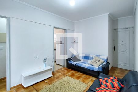 Sala de apartamento para alugar com 1 quarto, 86m² em Aviação, Praia Grande