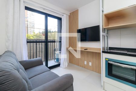 Sala de apartamento para alugar com 1 quarto, 27m² em Campo Belo, São Paulo