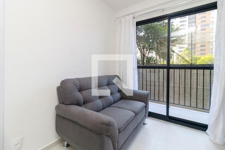 Sala de apartamento para alugar com 1 quarto, 27m² em Campo Belo, São Paulo