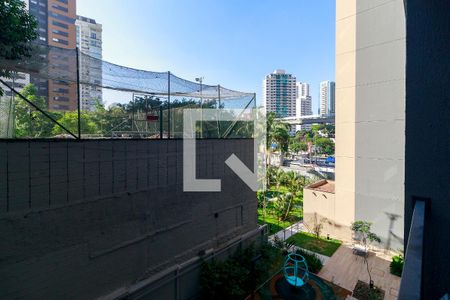 Sala - Vista de apartamento para alugar com 1 quarto, 27m² em Campo Belo, São Paulo