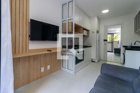 Sala de apartamento para alugar com 1 quarto, 27m² em Campo Belo, São Paulo