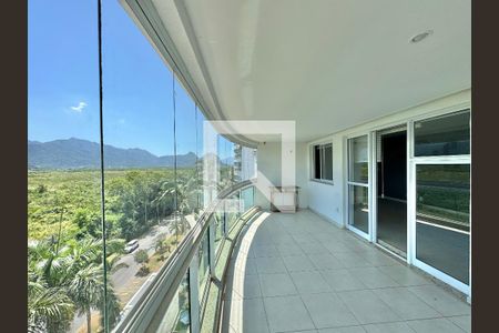 Varanda da Sala de apartamento para alugar com 3 quartos, 121m² em Recreio dos Bandeirantes, Rio de Janeiro
