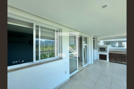 Varanda da Sala de apartamento para alugar com 3 quartos, 121m² em Recreio dos Bandeirantes, Rio de Janeiro