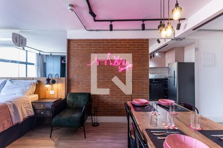 Cozinha de kitnet/studio para alugar com 1 quarto, 37m² em Centro Histórico de São Paulo, São Paulo