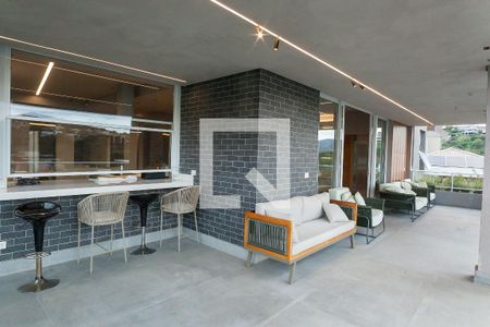 Varanda da Sala de casa de condomínio à venda com 5 quartos, 710m² em Vila Castelo, Nova Lima