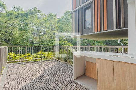 Varanda de kitnet/studio para alugar com 1 quarto, 44m² em Cerqueira César, São Paulo