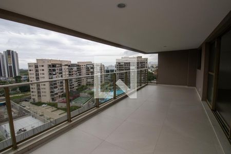 Varanda da Sala de apartamento para alugar com 3 quartos, 187m² em Barra da Tijuca, Rio de Janeiro