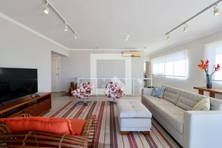 Sala de apartamento para alugar com 3 quartos, 235m² em Jardim Praiano, Guarujá