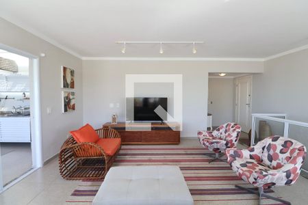 Sala de apartamento para alugar com 3 quartos, 235m² em Jardim Praiano, Guarujá