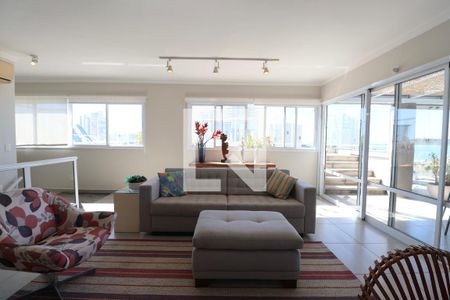 Sala de apartamento para alugar com 3 quartos, 235m² em Jardim Praiano, Guarujá