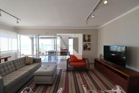 Sala de apartamento para alugar com 3 quartos, 235m² em Jardim Praiano, Guarujá