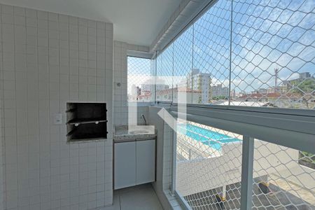 Varanda gourmet de apartamento para alugar com 1 quarto, 53m² em Campo Grande, Santos