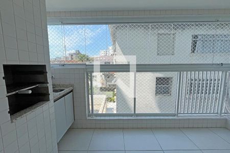Varanda gourmet de apartamento para alugar com 1 quarto, 53m² em Campo Grande, Santos
