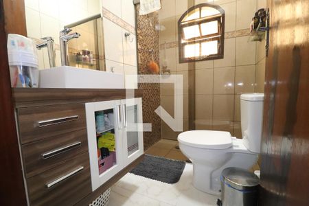Banheiro 1 de casa à venda com 3 quartos, 120m² em Parque Erasmo Assunção, Santo André