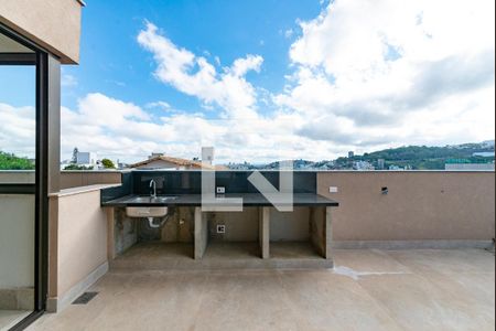 Área externa privativa de apartamento à venda com 4 quartos, 168m² em Santa Lúcia, Belo Horizonte