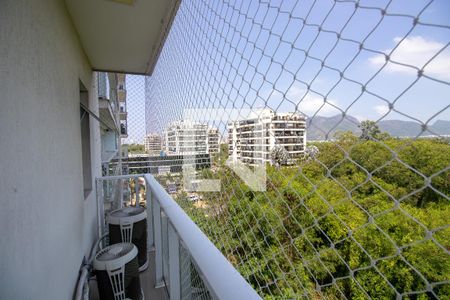 Varanda - Sala de apartamento à venda com 3 quartos, 87m² em Recreio dos Bandeirantes, Rio de Janeiro