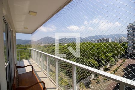 Varanda - Sala de apartamento à venda com 3 quartos, 87m² em Recreio dos Bandeirantes, Rio de Janeiro