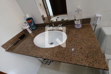 Banheiro da Suíte - Pia de apartamento à venda com 3 quartos, 127m² em Vila Marina, Santo André