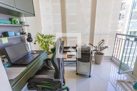 Varanda da sala  de apartamento à venda com 2 quartos, 65m² em Centro, Diadema