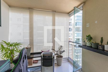Varanda da sala  de apartamento à venda com 2 quartos, 65m² em Centro, Diadema