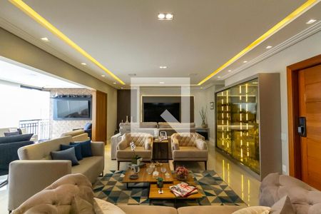 Sala de apartamento à venda com 4 quartos, 420m² em Nova Petrópolis, São Bernardo do Campo