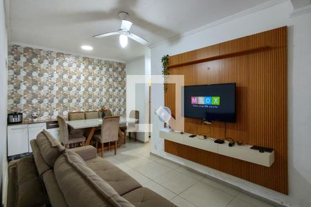 Sala de casa para alugar com 2 quartos, 120m² em Real, Praia Grande