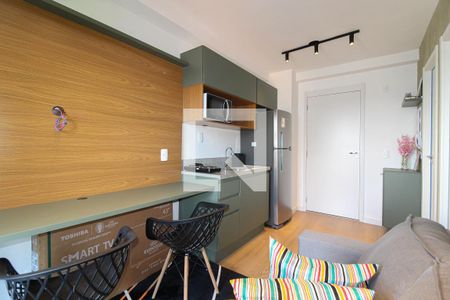 Sala/Cozinha de apartamento para alugar com 1 quarto, 28m² em Moema, São Paulo
