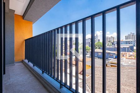 Sala/Cozinha - Varanda de apartamento à venda com 1 quarto, 28m² em Vila Madalena, São Paulo