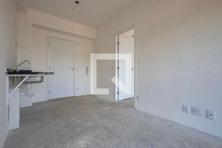 Sala/Cozinha de apartamento à venda com 1 quarto, 28m² em Vila Madalena, São Paulo