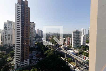 Sala - Vista de apartamento para alugar com 1 quarto, 27m² em Campo Belo, São Paulo