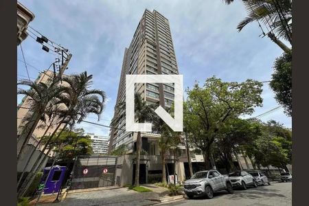 Fachada de apartamento para alugar com 1 quarto, 50m² em Campo Belo, São Paulo