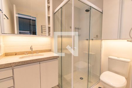 Banheiro de kitnet/studio para alugar com 1 quarto, 22m² em Ipiranga, São Paulo