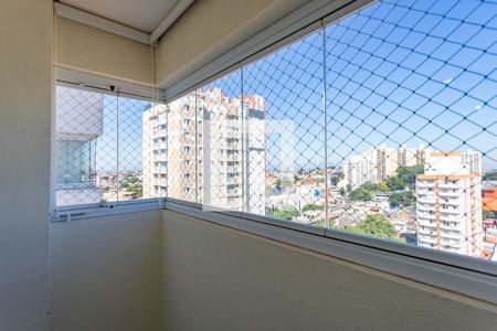 Varanda da sala  de apartamento à venda com 2 quartos, 48m² em Centro, Diadema