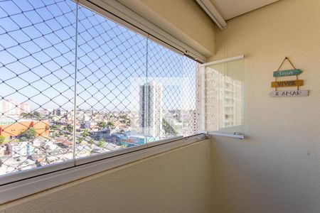 Varanda da sala  de apartamento à venda com 2 quartos, 48m² em Centro, Diadema