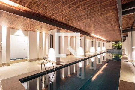 Área comum - Piscina de kitnet/studio para alugar com 1 quarto, 28m² em Indianópolis, São Paulo