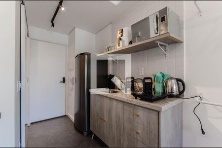Cozinha de kitnet/studio à venda com 1 quarto, 20m² em Liberdade, São Paulo