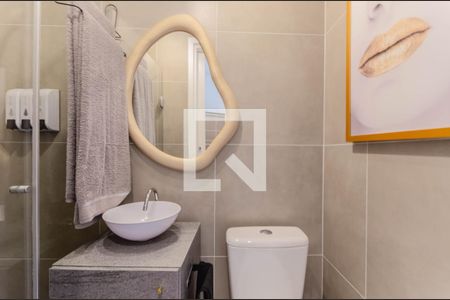 Banheiro de kitnet/studio à venda com 1 quarto, 20m² em Liberdade, São Paulo