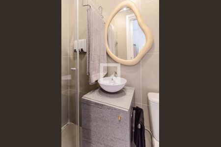 Banheiro de kitnet/studio à venda com 1 quarto, 20m² em Liberdade, São Paulo