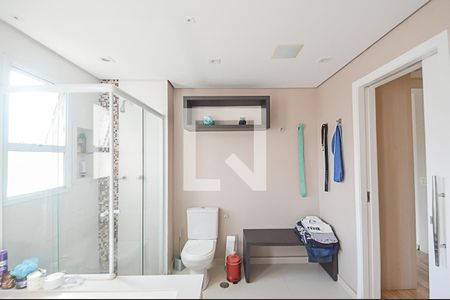 Banheiro da Suíte de apartamento à venda com 4 quartos, 240m² em Nova Petrópolis, São Bernardo do Campo