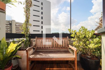 Varanda da Sala de apartamento à venda com 3 quartos, 240m² em Real Parque, São Paulo