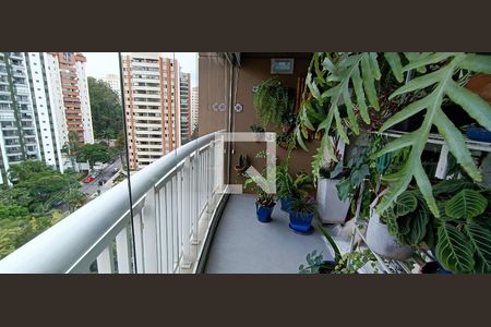 Varanda da Sala de apartamento à venda com 2 quartos, 95m² em Vila Andrade, São Paulo
