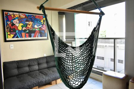 Sacada Sala de apartamento à venda com 1 quarto, 40m² em Vila Monte Alegre, São Paulo