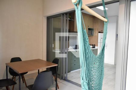 Sacada Sala de apartamento à venda com 1 quarto, 40m² em Vila Monte Alegre, São Paulo