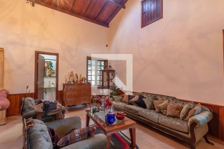 Sala de casa de condomínio à venda com 4 quartos, 595m² em Jardim Petropolis, Nova Lima