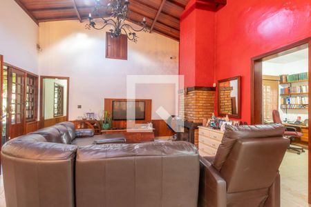 Sala de casa de condomínio à venda com 4 quartos, 595m² em Jardim Petropolis, Nova Lima