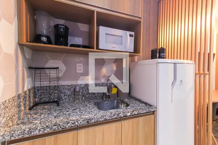 Cozinha de kitnet/studio à venda com 1 quarto, 19m² em Brás, São Paulo