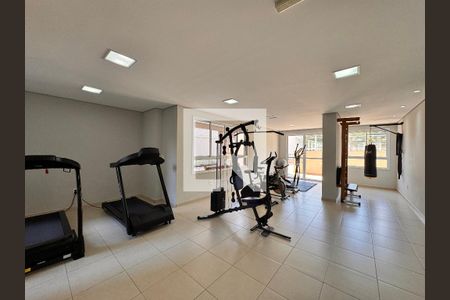 Área comum - Academia de apartamento à venda com 3 quartos, 80m² em Vila Valparaíso, Santo André
