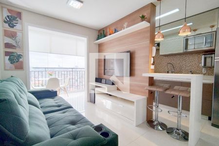 Sala de apartamento à venda com 2 quartos, 60m² em Jaguaribe, Osasco