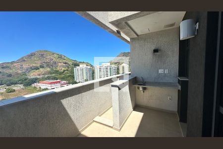 Varanda de apartamento à venda com 2 quartos, 62m² em Recreio dos Bandeirantes, Rio de Janeiro